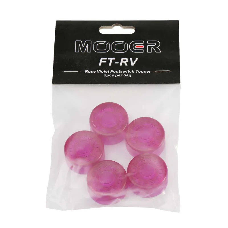 Popularny Mooer Candy Footswitch Topper RÓŻOWE nakładki na przełączzniki nożne 5 sztuk