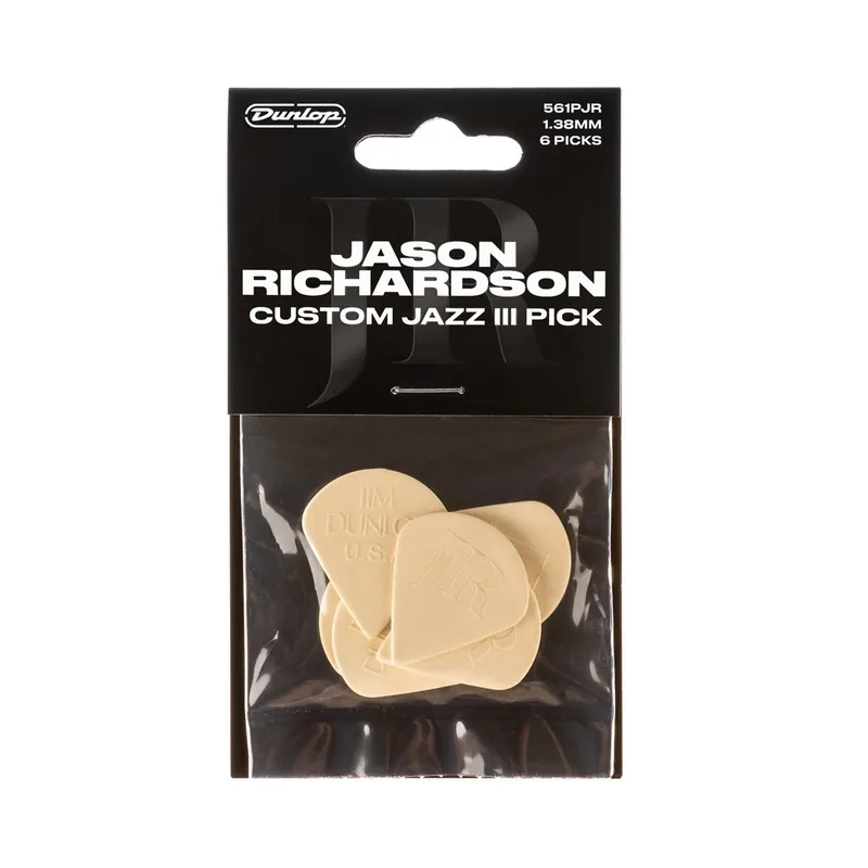 Szybka wysyłka DUNLOP 561PJR JASON RICHARDSON Jazz III 1,38MM 6SZT/OP kostki gitarowe