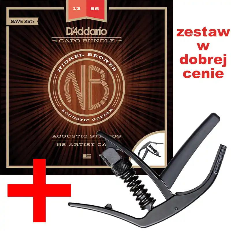 D‘Addario NB1356-CP10 Struny akustyczne 13-56 z kapodastrem CP10 Sprawdź teraz