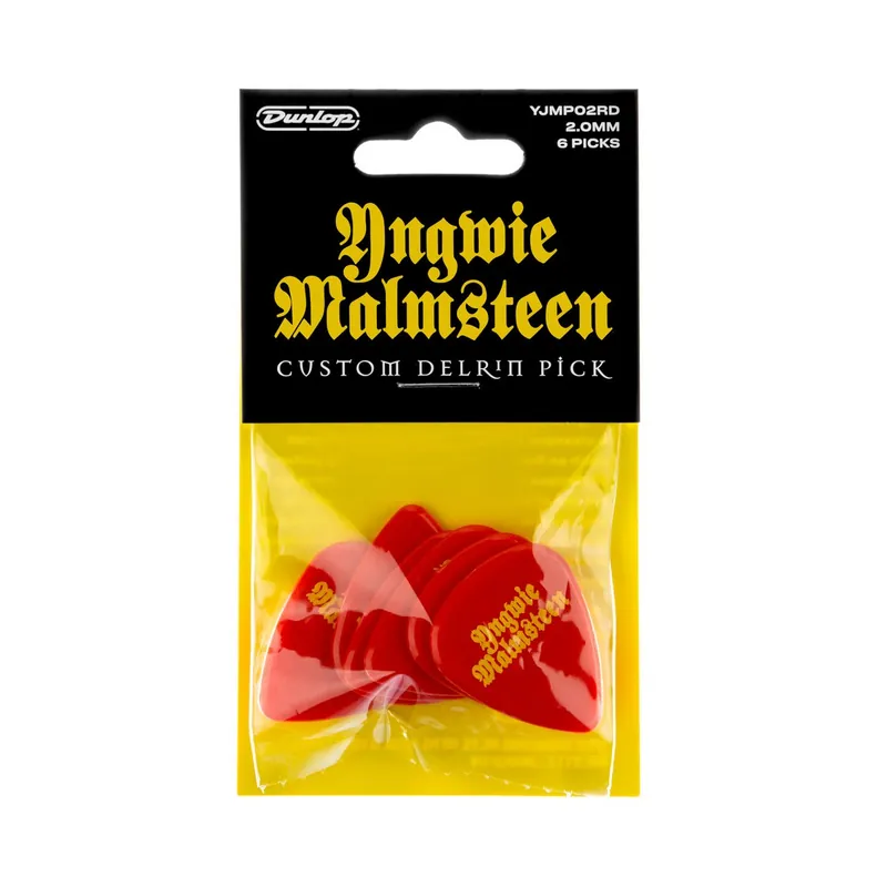 Hit cenowy DUNLOP YJMP02RD YNGWIE MALMSTEEN RED 6szt/op kostki gitarowe