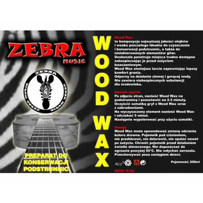 Hit cenowy WOOD WAX 200ML preparat do czyszczenia i konserwacji podstrunnic