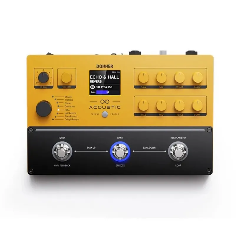 DONNER APL Acoustic Pedal Live - efekt do instrumentów akustycznych z looperem Zamów dziś