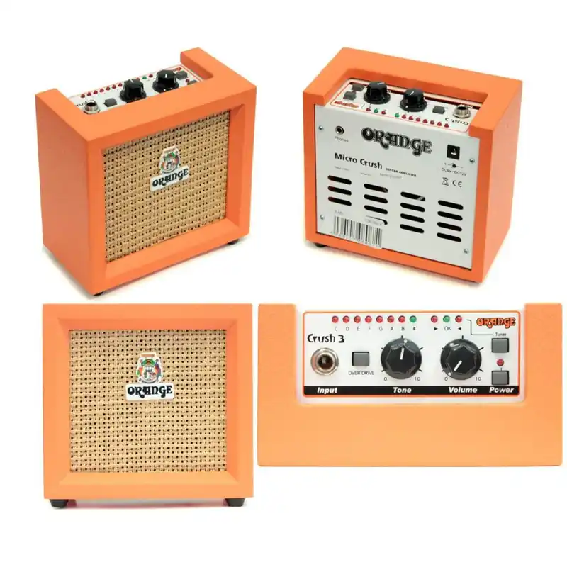 Cena promocyjna ORANGE Crush Micro CR3 Kombo gitarowe 3W + tuner i zasilanie bateryjne