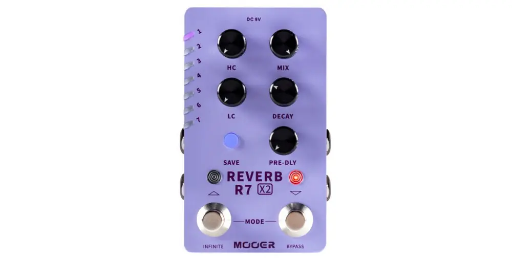 Ekspresowa dostawa MOOER ME R7 REVERB X2 - digital reverb efekt gitarowy