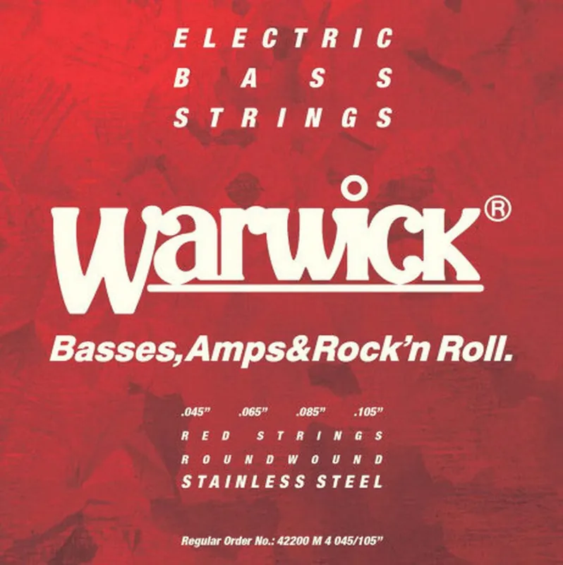 WARWICK 42200 (45-105) Red Label - Stainless Steel struny do gitary basowej 4.str Ostatnie sztuki