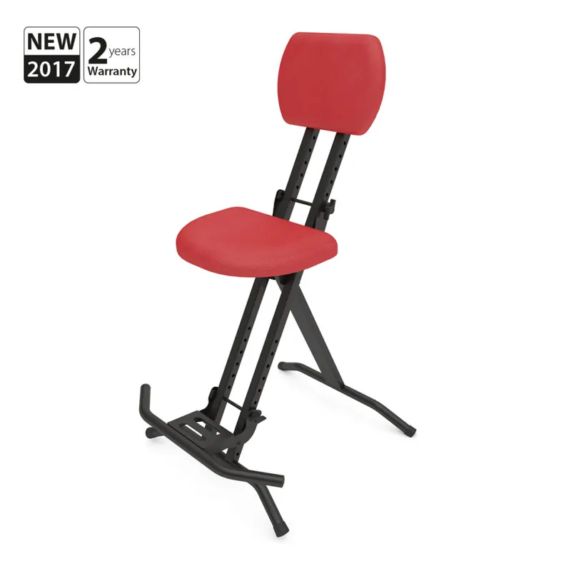 ATHLETIC GS-1 RED krzesło dla gitarzysty seria redline Wybór klientów