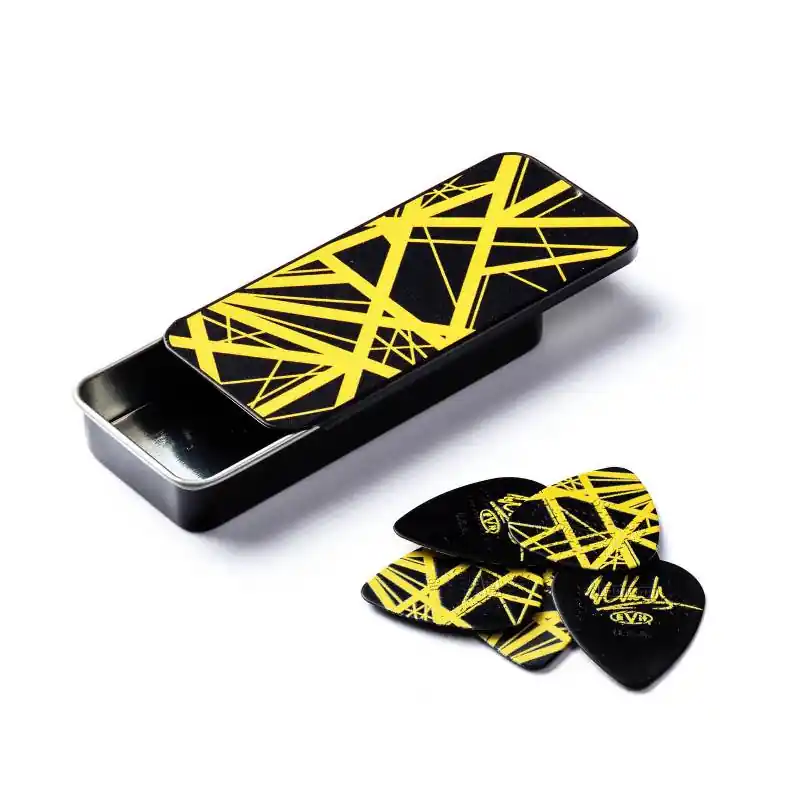 Dunlop EVH VH II Pick TIN Yellow Stripes - kostki gitarowe 6szt z pudełkiem grubość 0.60 mm Oferta