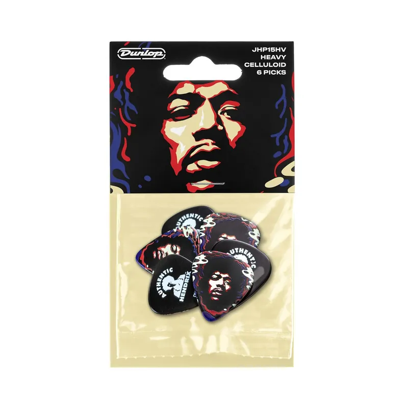 DUNLOP JHP15HV HENDRIX STAR HAZE 6SZT/OP kostki gitarowe Popularny