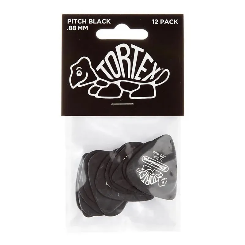 DUNLOP 488P.88 TORTEX PITCH BLACK Kostki gitarowe 12szt/op Ostatnie sztuki