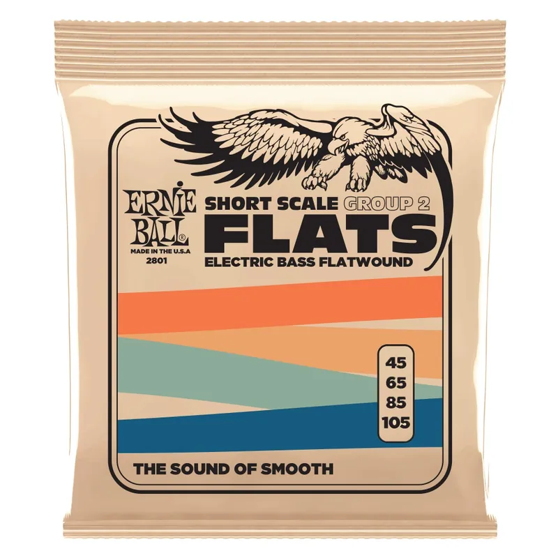 ERNIE BALL EB 2801 Szlifowane struny do basu 45-105 Flatwound Dostępne od ręki