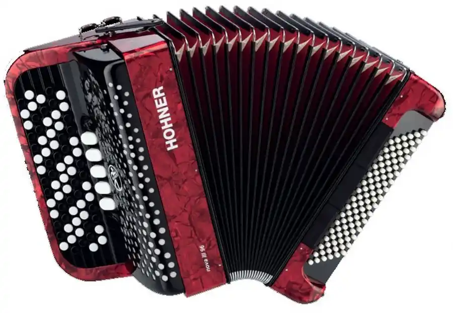 Hohner NOVA III 96 akordeon guzikowy (wiśniowy) Oferta czasowa