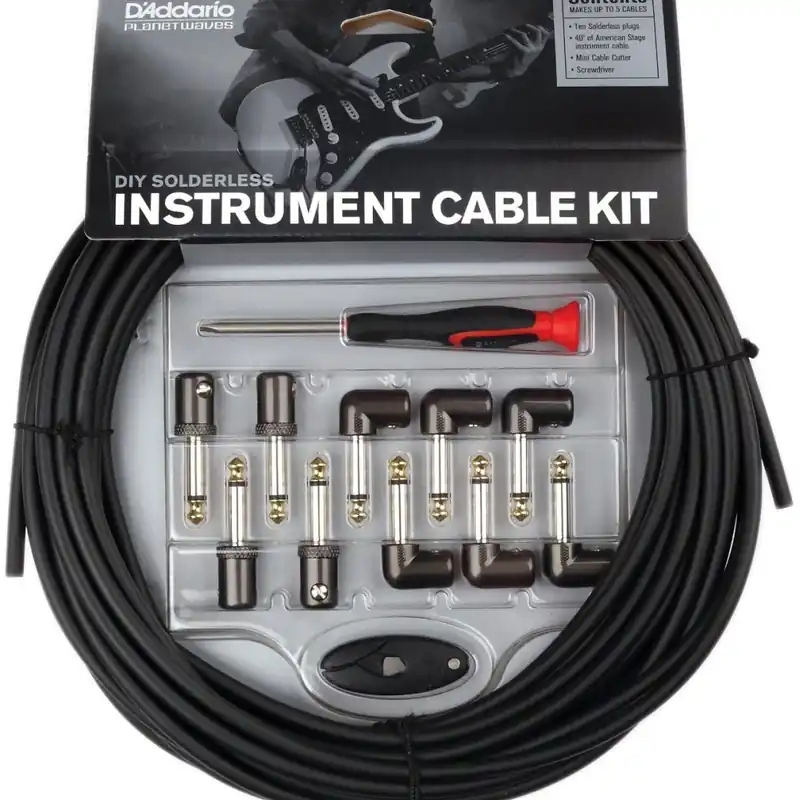 PLANET WAVES PW-GPKIT-50 Zestaw kabli efektowych 15m kabla z obcinaczką jacki 10szt Nowość