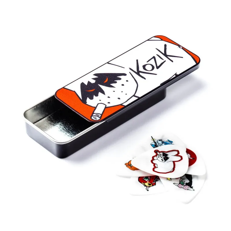 Premium Dunlop FRANK KOZIK 1 BLACKLINE ART PICKS - kostki gitarowe 6szt z pudełkiem grubość 0.73 mm