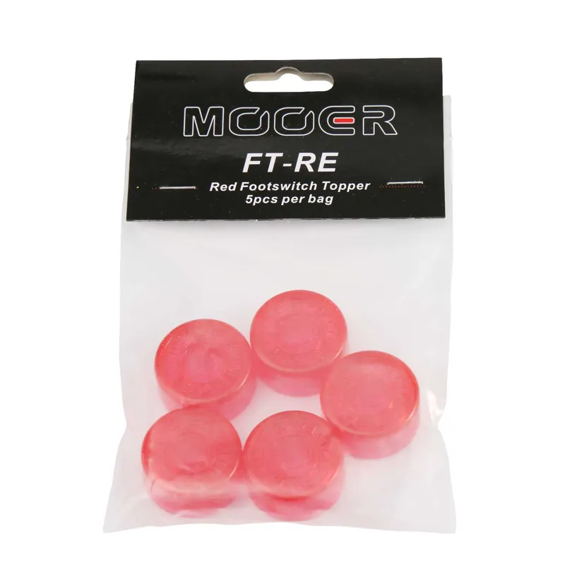 Dodaj do koszyka Mooer Candy Footswitch Topper CZERWONE nakładki na przełączzniki nożne 5 sztuk