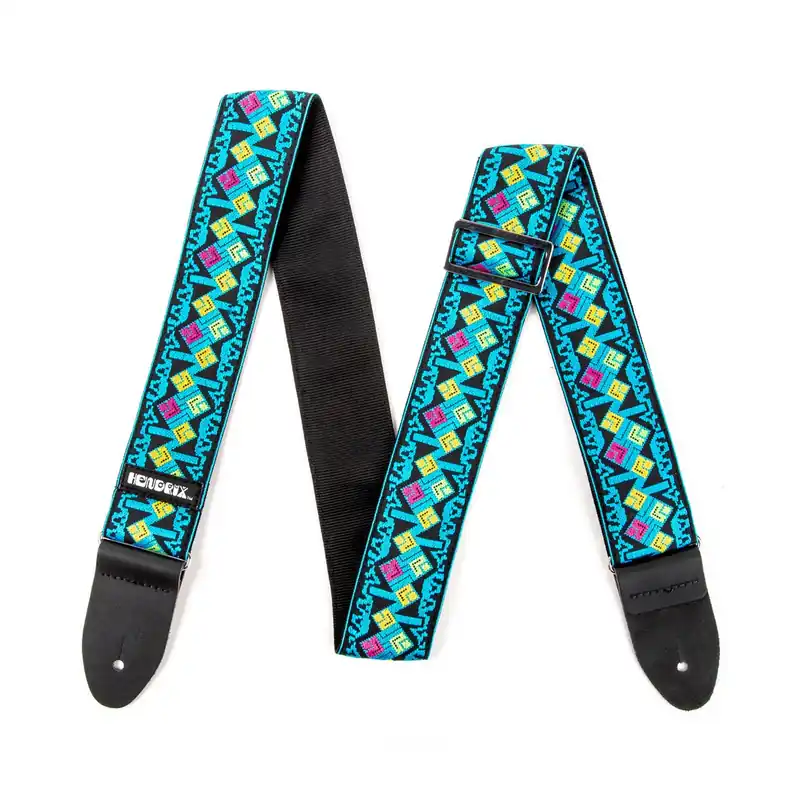 Nie przegap DUNLOP JH14 JIMI HENDRIX™ LIVE IN MAUI BLUE DIAMONDS STRAP Pasek gitarowy