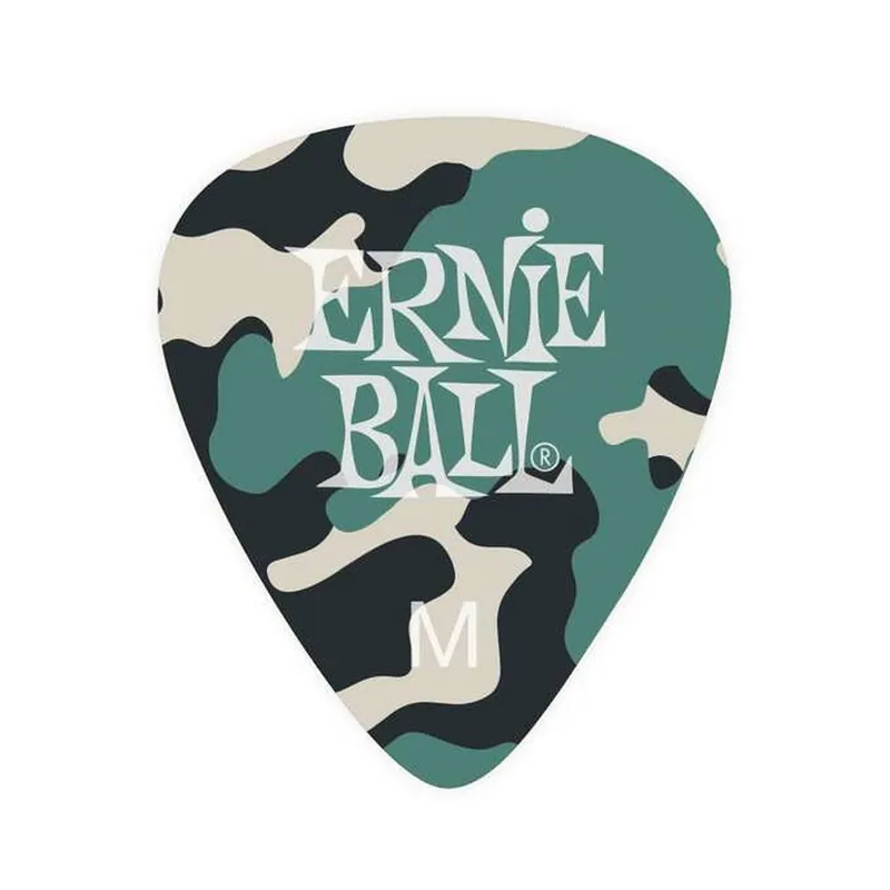 Ernie Ball CAMOUFLAGE MEDIUM 0.72 MM - kostki gitarowe Popularny