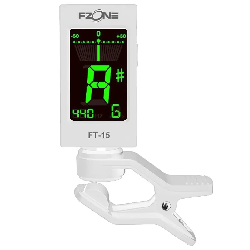 Tylko do końca tygodnia FZONE FT-15 tuner chromatyczny, kolor biały