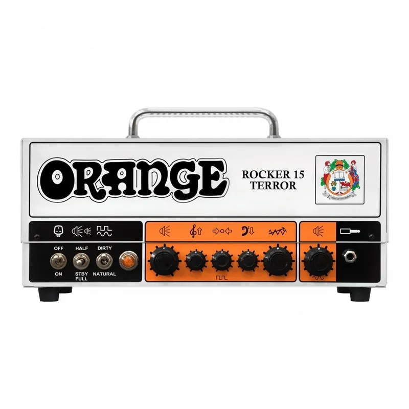 ORANGE Rocker 15 Terror Head wzmacniacz dwukanałowy, lampowy, 15W Premium