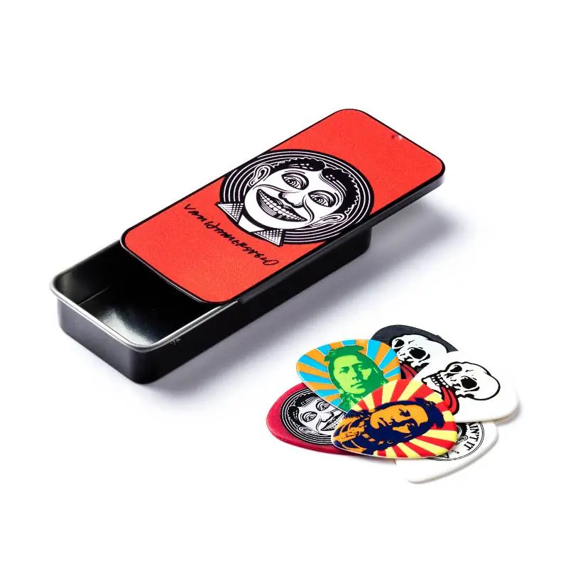 Dunlop John van Hamersveld Johnny Face Pick TIN- kostki gitarowe grubość MEDIUM 6szt z pudełkiem Zamów teraz