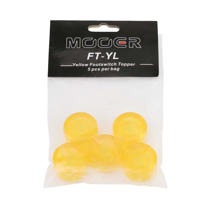 Mooer Candy Footswitch Topper ŻÓŁTY nakładki na przełączzniki nożne 5 sztuk Zamów teraz