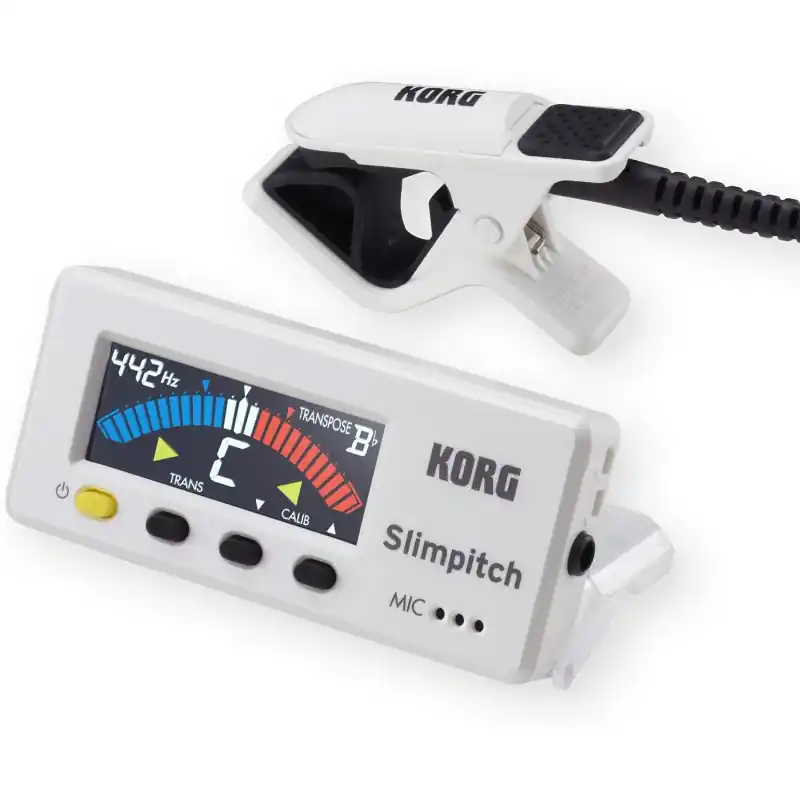 KORG Slimpitch PW Compact Chromatic Tuner tuner z klipem dla wykonawców orkiestrowych Super okazja