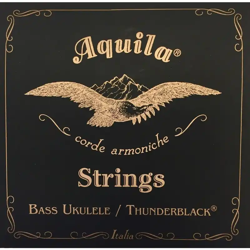 Tani AQUILA 140U Thunderblack - Struny do ukulele basowego E-A-D-G Scale 20"