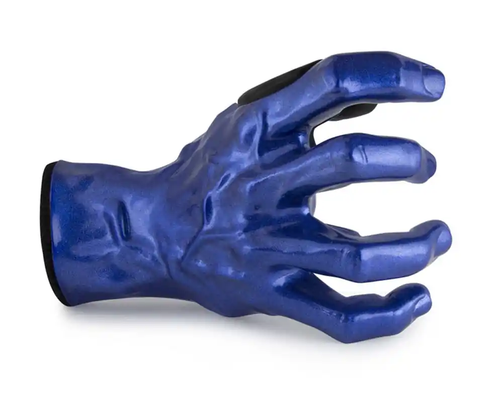 Łatwy zwrot GUITAR GRIP Male Hand Blue Metallic Right - Uchwyt gitarowy ścienny