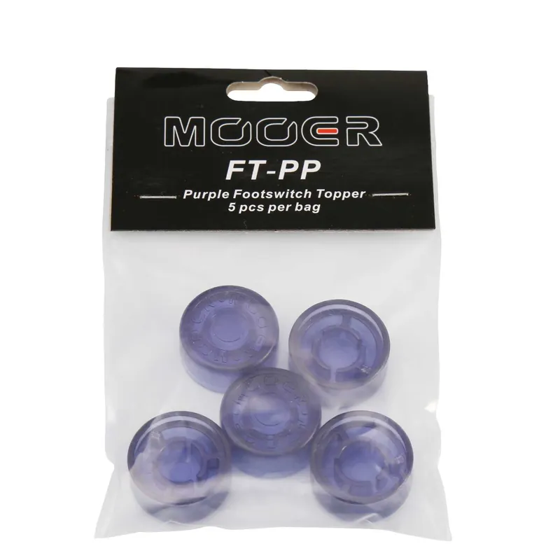 Mooer Candy Footswitch Topper FIOLETOWE nakładki na przełączzniki nożne 5 sztuk Bestseller