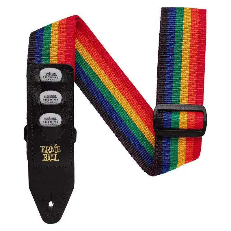 ERNIE BALL EB 4188 Polypro Pickholder Pasek do gitary elektrycznej / basowej Rainbow Bezpieczne zakupy