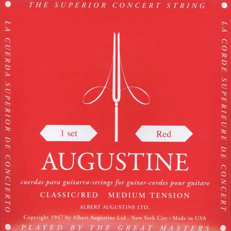 Sprawdź teraz AUGUSTINE RED Struny do gitary klasycznej Classic Red Medium Tension