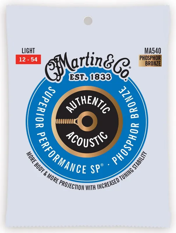 Wyjątkowa oferta MARTIN MA540 Light phosphor bronze - Struny do gitary akustycznej 12-54