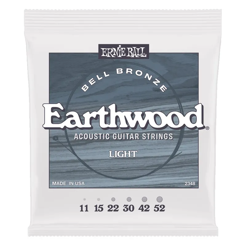 ERNIE BALL EB 2348 Struny do gitary akustycznej Light Earthwood Bell Bronze 11-52 Cena promocyjna