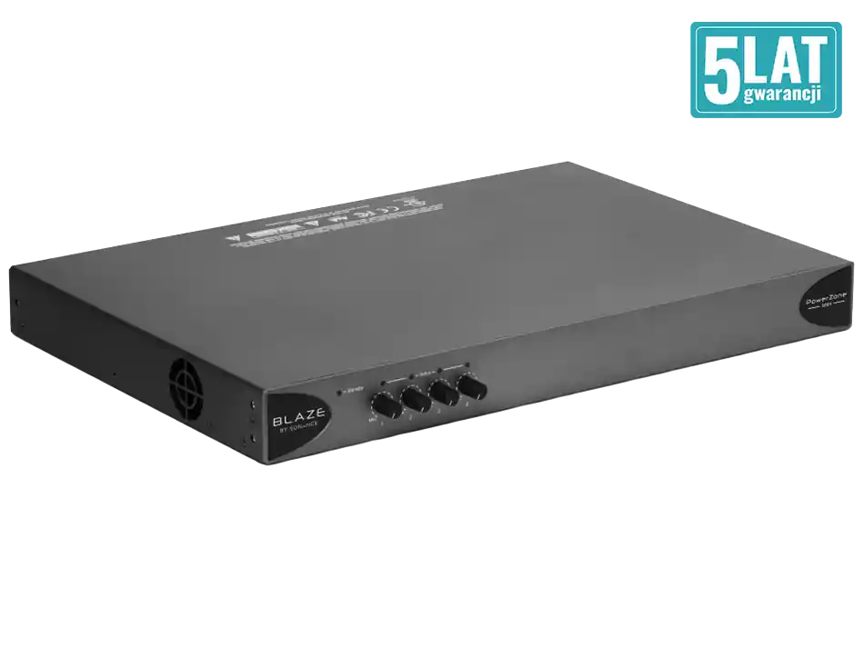 Tylko dziś PowerZone 1004 4-kanałowy wzmacniacz instalacyjny, 4 x 250W przy 4/8 Ohm i 70/100V