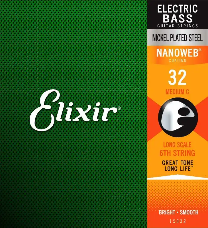 Bezpieczna płatność ELIXIR NanoWeb Medium 32 struna 6 do gitary basowej 15332