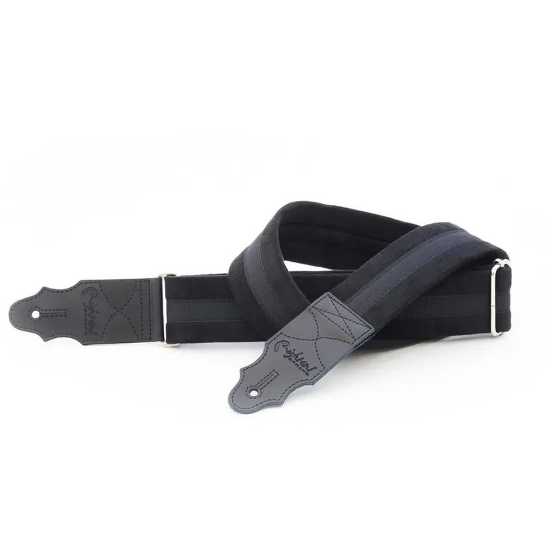 Tylko do końca tygodnia RightOn Straps 708 Standard Plus Plain BLACK – Pasek gitarowy