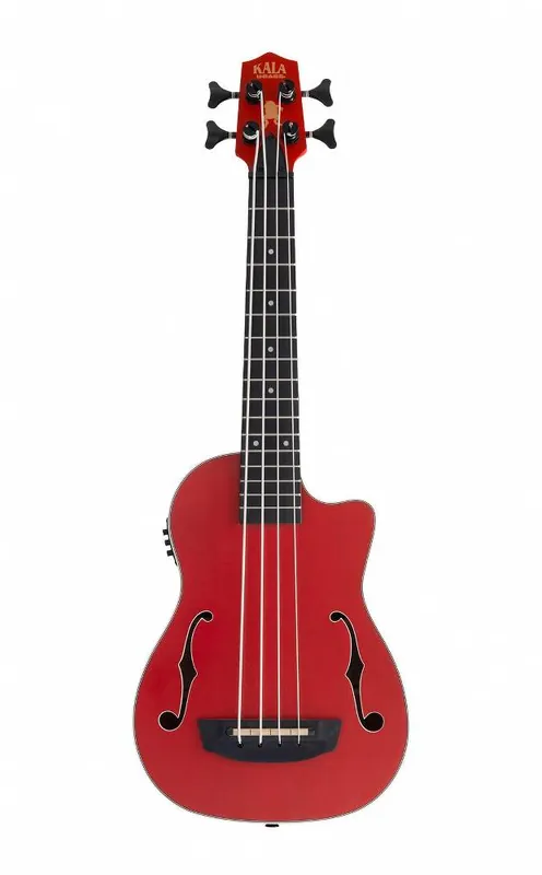 Premium KALA U-BASS Journeyman, Matte Red - ukulele basowe