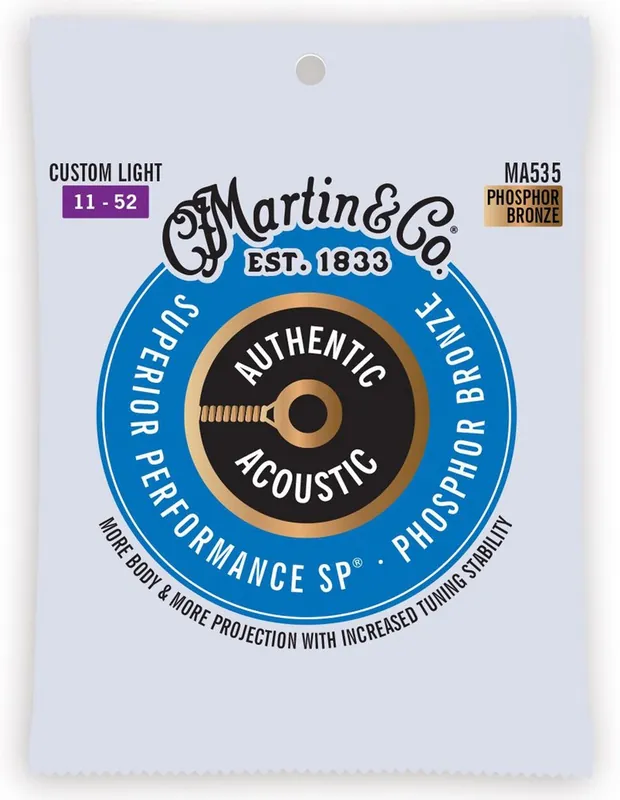 MARTIN MA535 Custom light phosphor bronze - Struny do gitary akustycznej 11-52 Hit sprzedaży