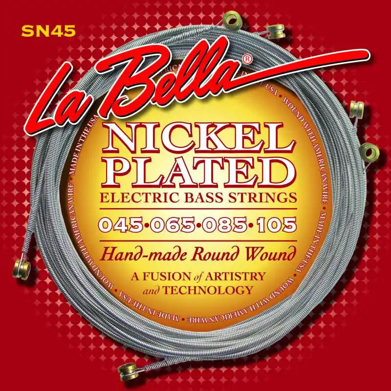 Ekspresowa dostawa LaBella SN45 Nickel Rounds Struny do gitary basowej 4 strunowej 45-105