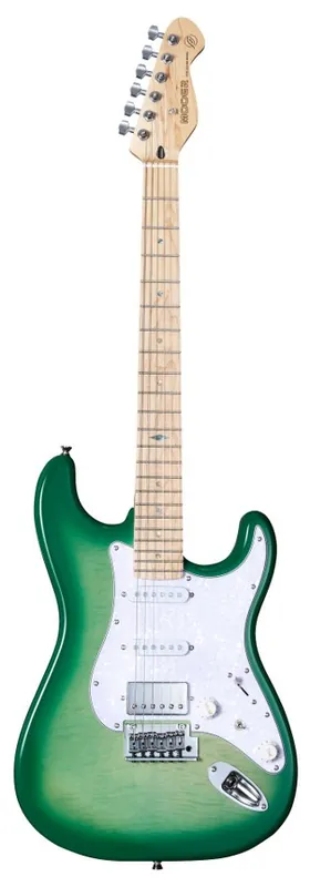 Niska cena Mooer MSC30 Pro Guitar - Lemon Green - gitara elektryczna HSS