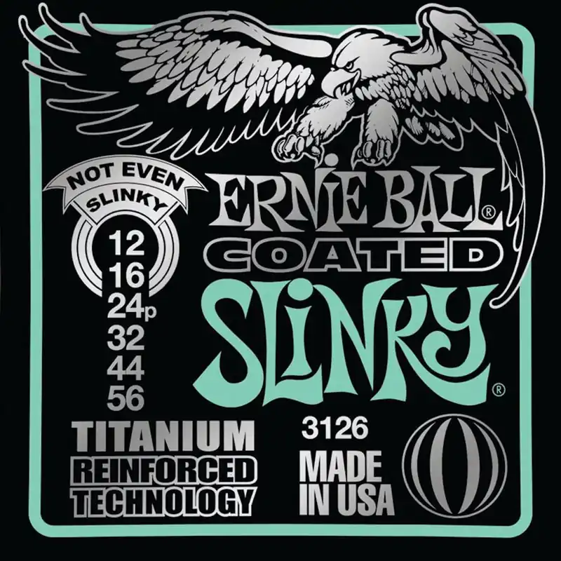 ERNIE BALL EB 3126 RPS NOT EVEN SLINKY COATED ELECTRIC TITANIUM struny do gitary elektrycznej 12-56 Okazja