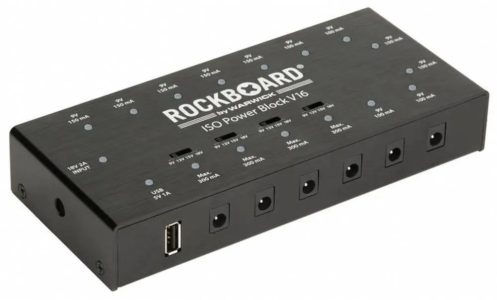 ROCKBOARD Power Block ISO 16 - Zasilacz do efektów - 16 izolowanych, filtrowych wyjść Zniżka