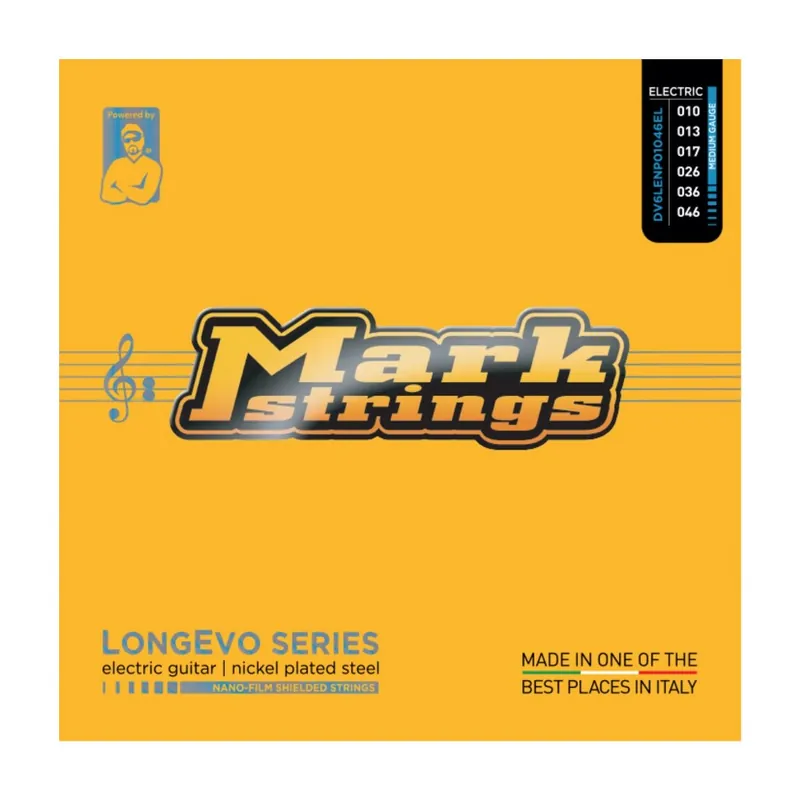 Promocja MarkStrings LONGEVO NICKEL PLATED STEEL - powlekane struny do gitary elektrycznej 10-46