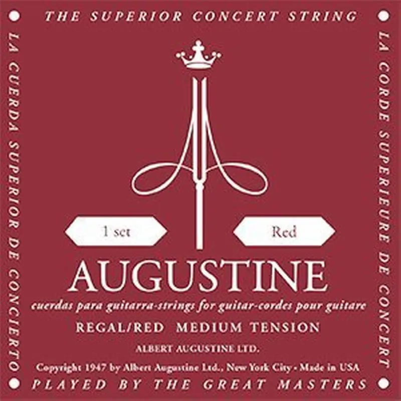 Sprawdź teraz AUGUSTINE REGAL RED Struny do gitary klasycznej Regal Red Medium Tension