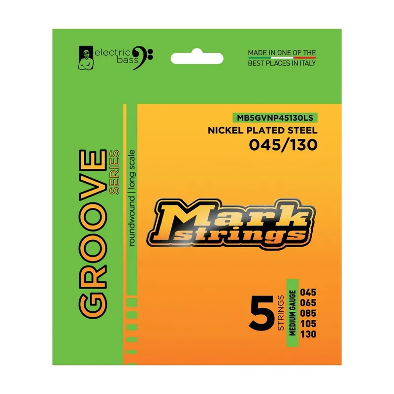 MarkBass 5 GROOVE 45-130 Nickel - Struny Do Gitary Basowej (MB5GVNP45105LS) Premium