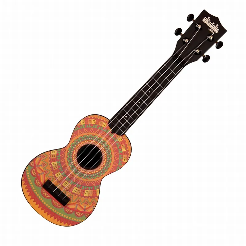 Łatwy zwrot KALA Ukadelic KA KA SU MEHNDI Ukulele sopranowe Mehndi z pokrowcem