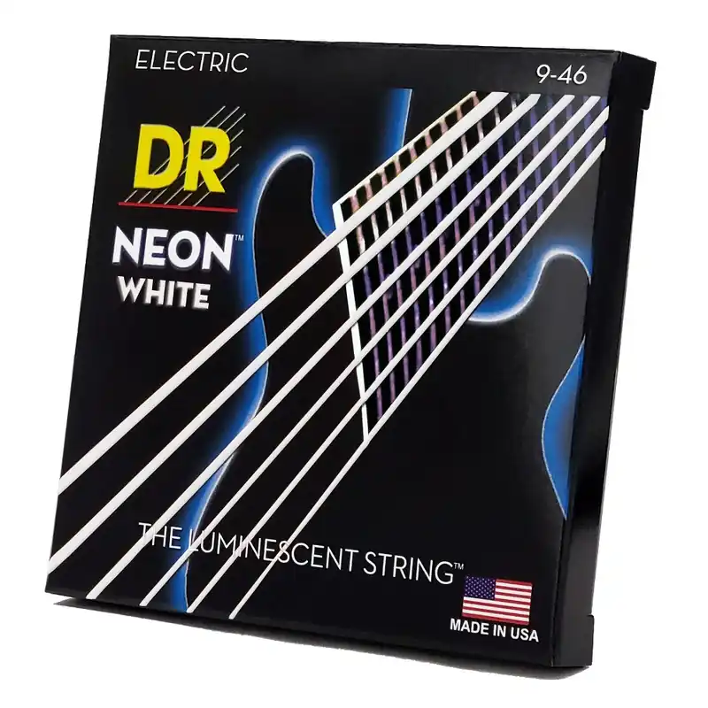 DR NWE946 NEON WHITE - Struny do gitary elektrycznej 9-46 Tylko dziś
