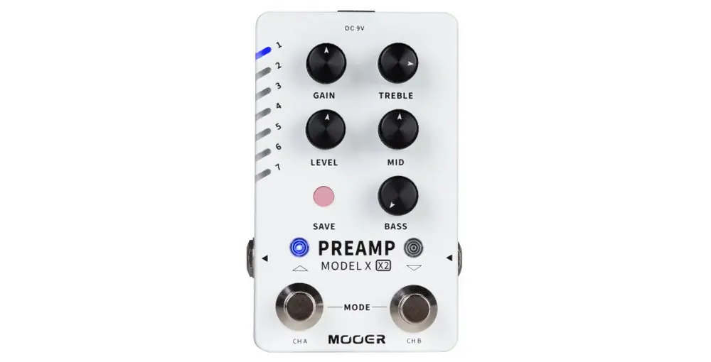 Tani MOOER PREAMP MODEL X2 - dwukanałowy cyfrowy preamp gitarowy