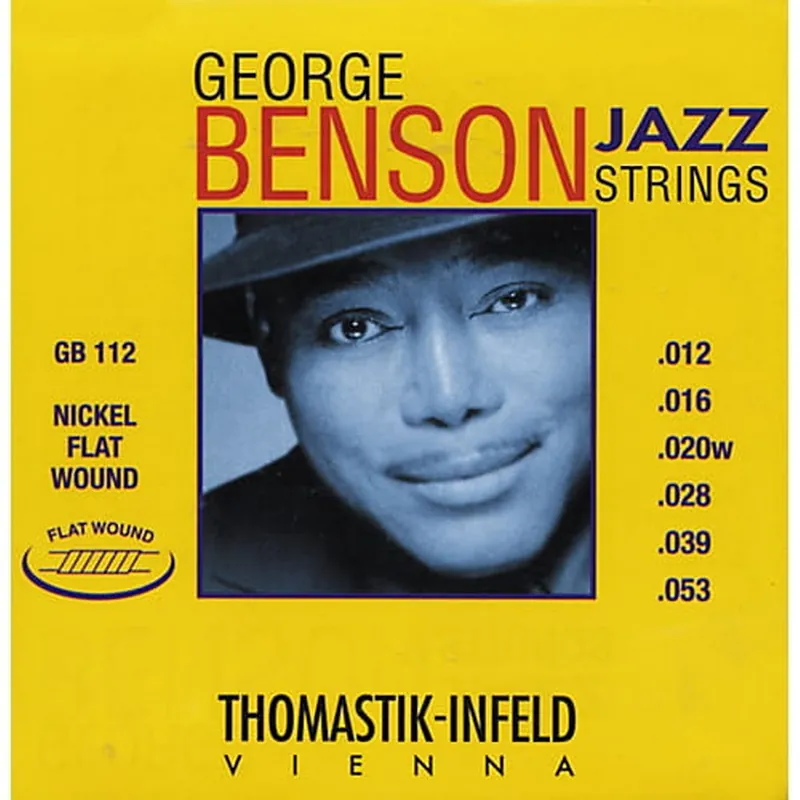 THOMASTIK GB 112 GEORGE BENSON JAZZ GUITAR - Struny do gitary elektrycznej flatwound 12-53 (szlifowane) Hit cenowy