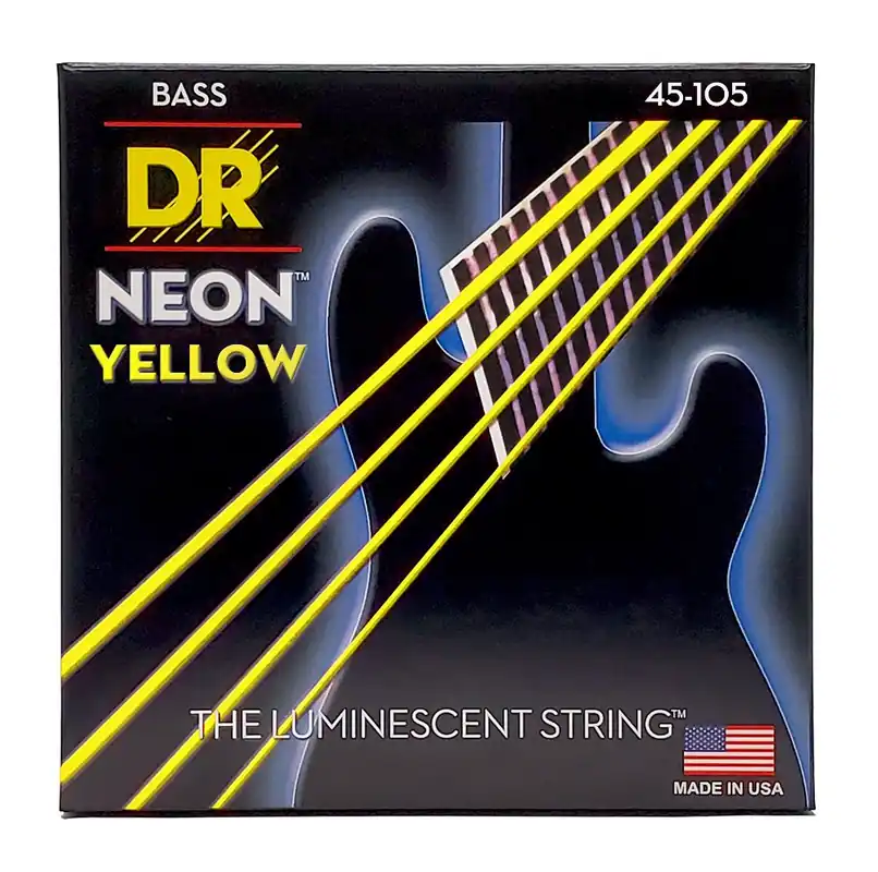 DR NYB 45-105 NEON BASS - Struny do gitary basowej 45-105 Wyjątkowa oferta