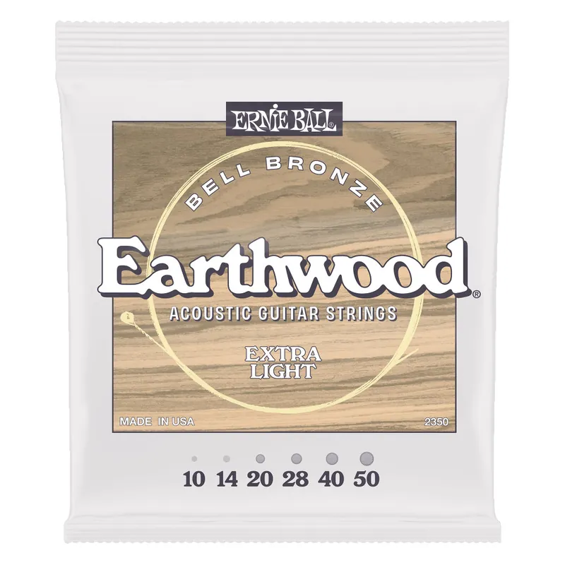 Bezpieczne zakupy ERNIE BALL EB 2350 Struny do gitary akustycznej Extra Light Earthwood Bell Bronze 10-50